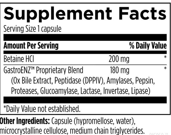Digestzymes™ Enzymatic Digestive Support - 60 Capsules