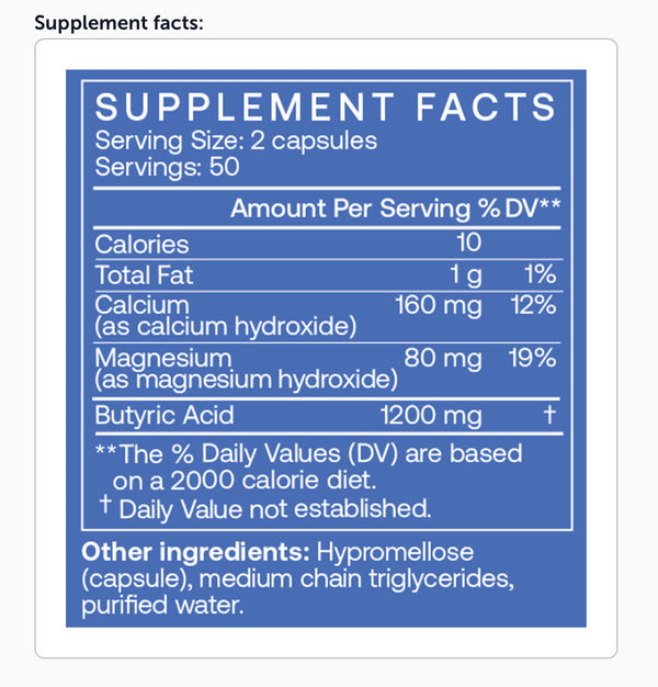 Calcium Magnesium Butyrate