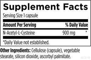 N-Acetyl-L-Cysteine (NAC) - 120 Capsules